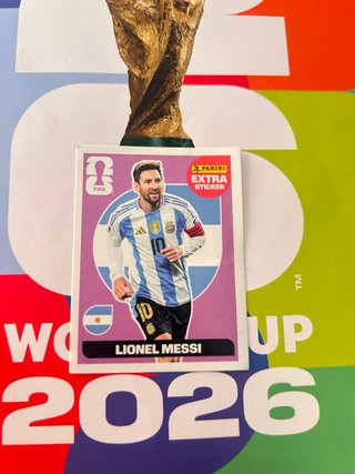 Cromo Mundial Messi Panini Extra Sticker