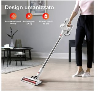Aspirapolvere senza fili bianco