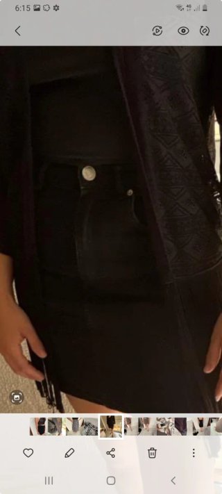Minifalda vaquera Zara negra
