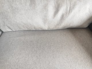 Sofá modular gris de tela