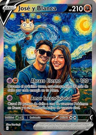 Carta Pokémon Custom Van Gogh