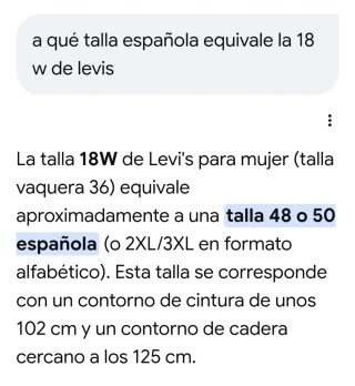 Levi's 311 Shaping Skinny Talla 18W Curvy