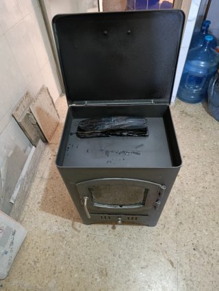 Chimenea leña hierro fundido