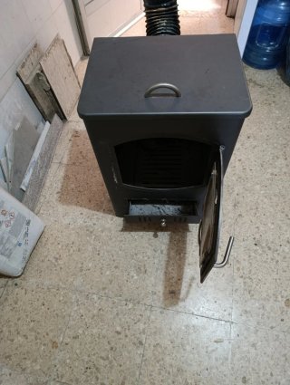 Chimenea leña hierro fundido