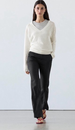 Pantalón Lino Massimo Dutti TL
