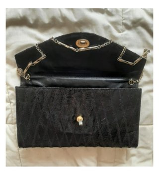 Bolso patchwork cuero 70s