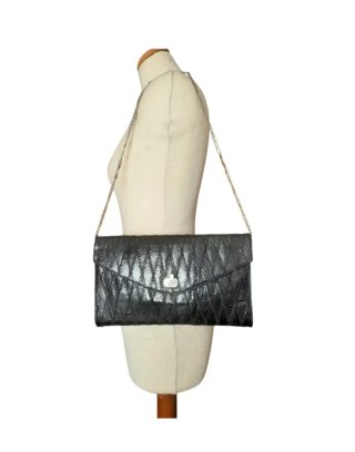 Bolso patchwork cuero 70s