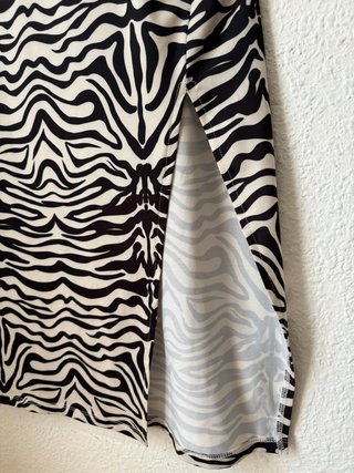 Vestido animal print Cebra Ajustado Talla S