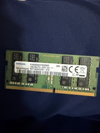 Memoria RAM 16GB DDR4 Samsung para portátil