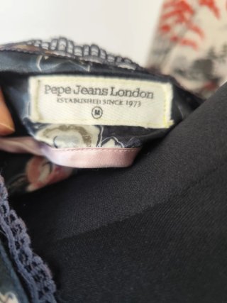 Vestido seda floral Pepe Jeans