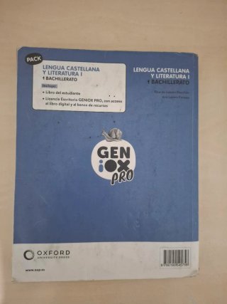 Lengua castellana y literatura I. Libro