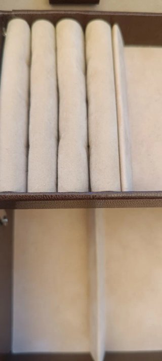 Elegante cofanetto gioielli Sacher marrone e beige