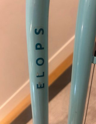 Bicicleta Elops Turchese con Ruote Bianche