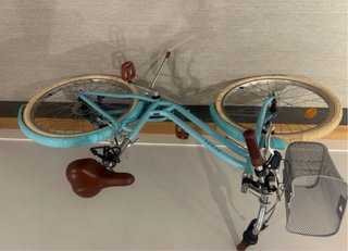 Bicicleta Elops Turchese con Ruote Bianche