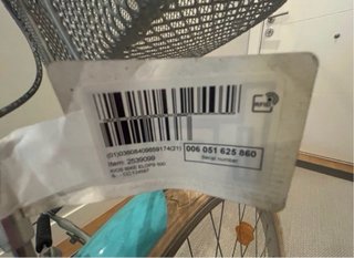 Bicicleta Elops Turchese con Ruote Bianche