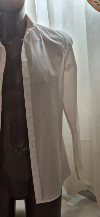 Camisa H&M Blanca Manga Larga Talla S