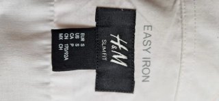 Camisa H&M Blanca Manga Larga Talla S