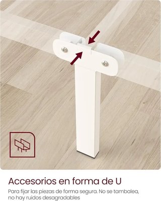 VASAGLE Struttura Letto, Struttura Letto in Metallo per Materasso 90x190, Letto per Ospiti, Montaggio Semplice, per Piccole Camere, Bianco RMB061W01