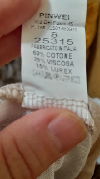 Gonna maxi poliestere + blusa cotone