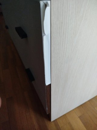 Cómoda Cajonera Blanca y madera.