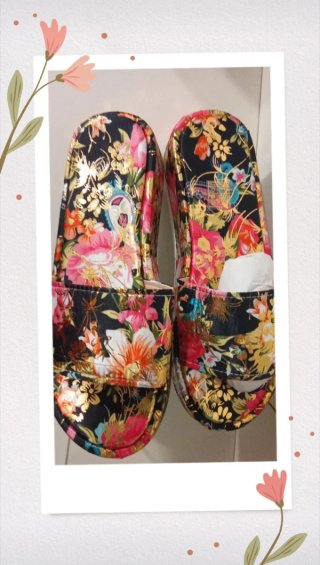 Ciabatte donna taglia 38 con fiori