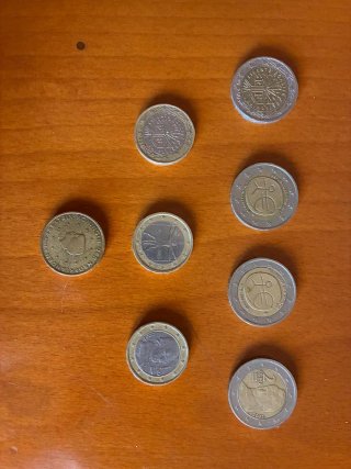 Collezione di monete da collezione