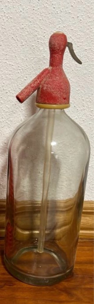 Sifón de cristal vintage