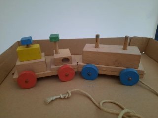 Tren de madera desmontable