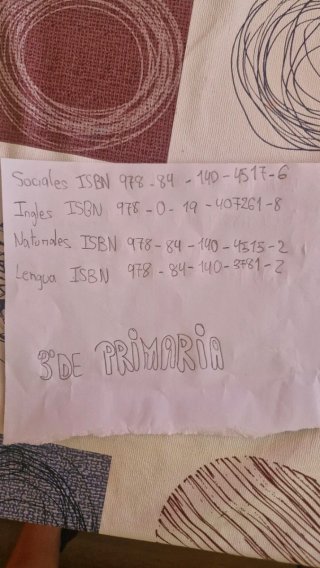 LIBROS DE TEXTO 3° DE PRIMARIA