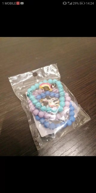 Set 3 Braccialetti Bambini con Ciondoli