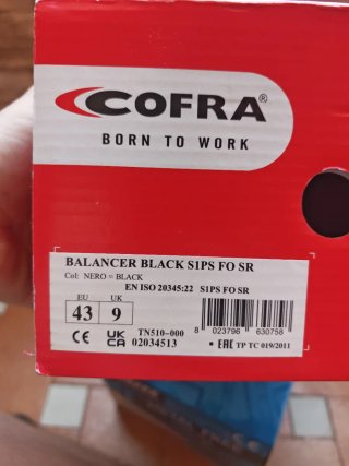 Zapatos seguridad Cofra deportivos negros