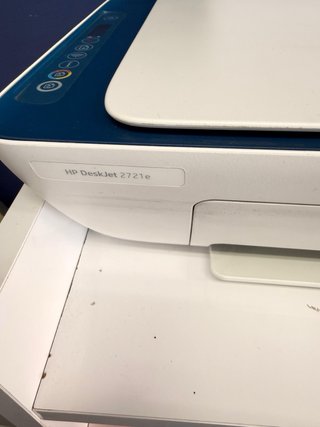 Impresora HP Multifunción Blanca y Azul Wifi