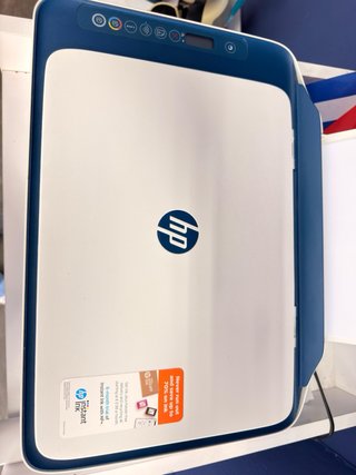 Impresora HP Multifunción Blanca y Azul Wifi