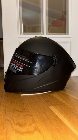 Casco Integral Negro Talla M