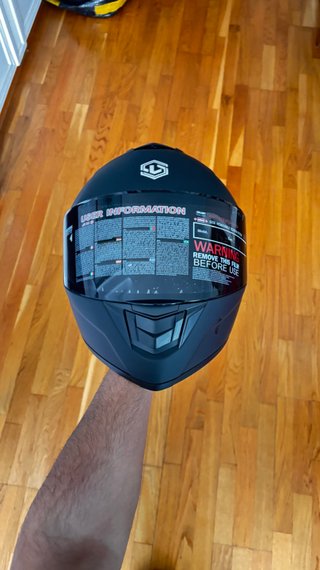 Casco Integral Negro Talla M