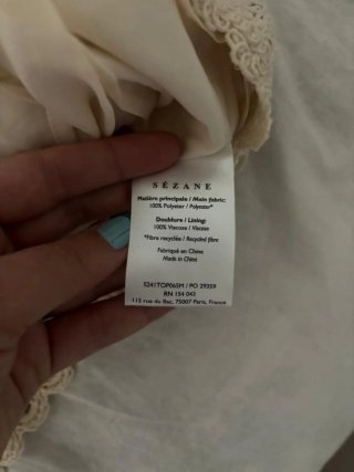 Top Crochet Sezane Talla S