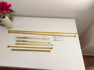 Cortina a 7 Barre Oro Lucido