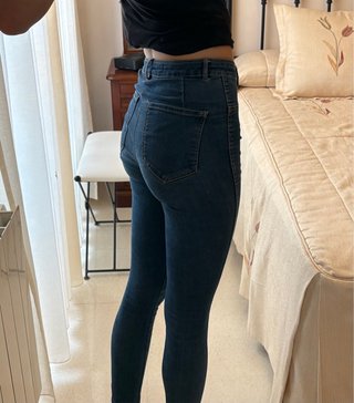 Pantalón vaquero mujer Zara azul