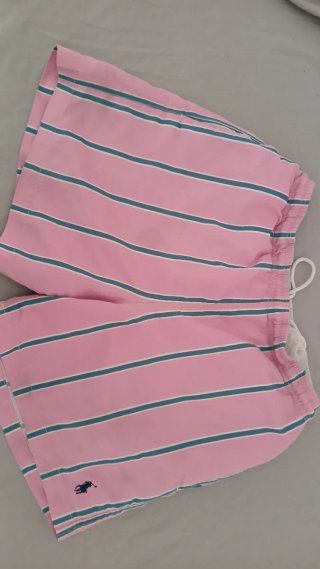 Bañador Polo Ralph Lauren Rayas Rosa