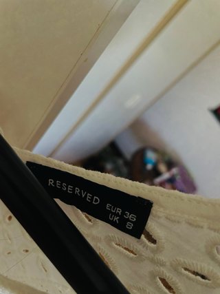 Vestido blanco Reserved talla S