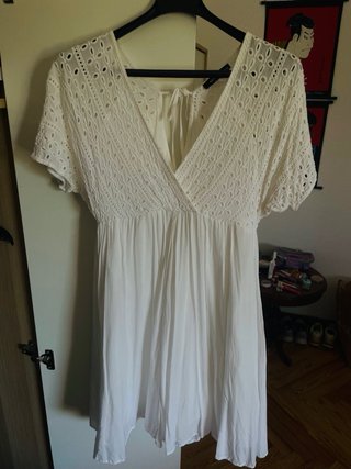 Vestido blanco Reserved talla S
