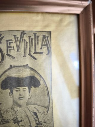 Cartel Taurino Sevilla 1896 Tela 1896