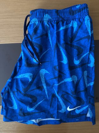 Bañador Nike Azul Estampado