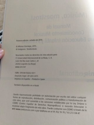 Libro ¡Música, maestros! UNIR Editorial