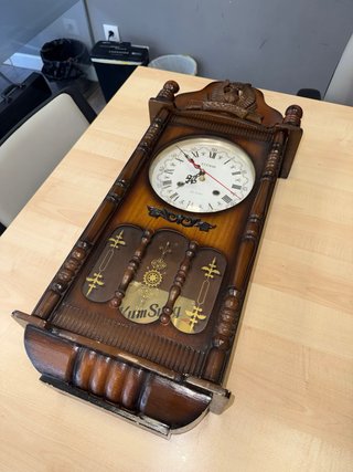 Reloj de Pared Antiguo Péndulo Madera