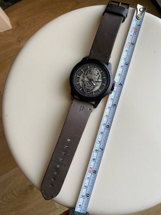 Reloj Police Calavera Negro y Plateado