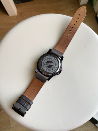 Reloj Police Calavera Negro y Plateado