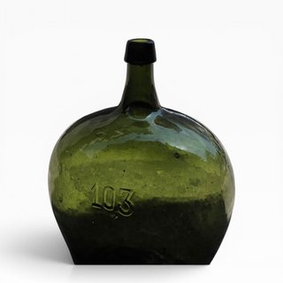 Garrafão Antigo Vidro Verde 10,3L