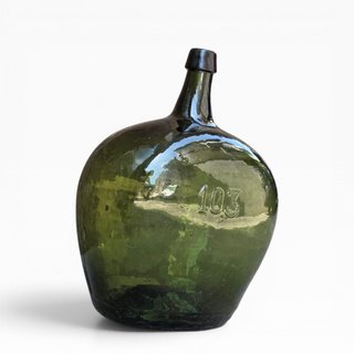 Garrafão Antigo Vidro Verde 10,3L