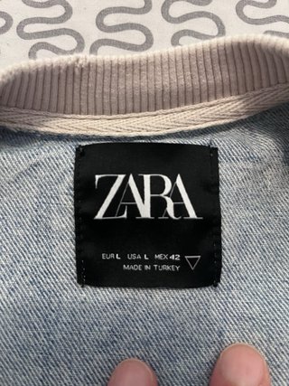 Camiseta Zara Denim Oversize Talla L
